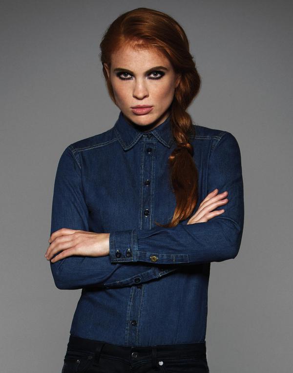 Naiste särk Denim Shirt LS