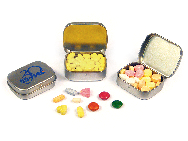 Hõbedases karbis Mini Pastillid