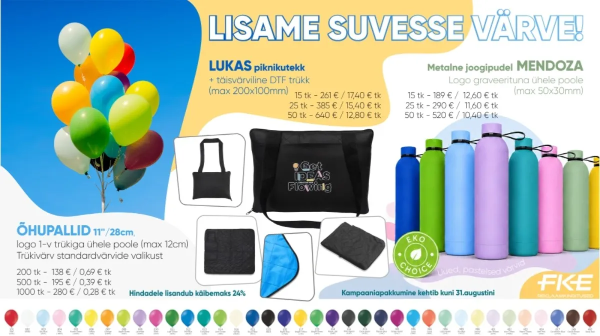 Et suvi oleks rõõmus ja värvikirev!